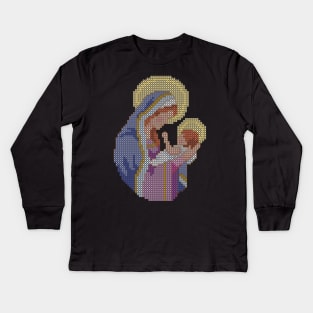 Madonna And Child Kids Long Sleeve T-Shirt